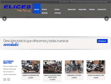 Tablet Screenshot of elicesmotoracing.com